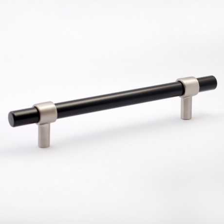 P7039.96SNBLK & P7039.128SNBLK Slightly Brushed Satin Nickel Style Kitchen Cabinet Knob Pull Closet Wood Door Knob Cabinet Door Decoration Hardware Home Decor Furniture Handle Knob Drawer Knob Cupboard Knob