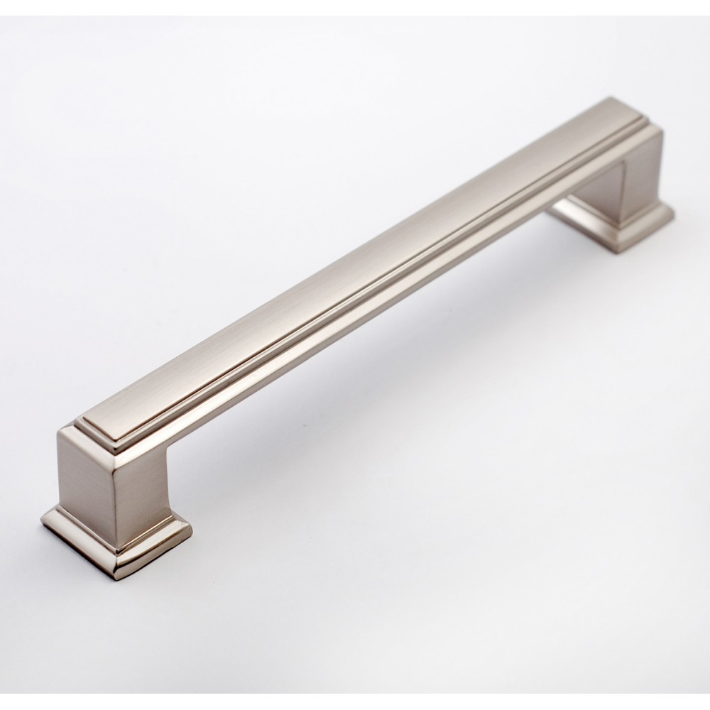 P80102MSN Slightly Brushed Matt Satin Nickel Style Kitchen Cabinet Knob Pull Closet Wood Door Knob Cabinet Door Decoration Hardware Home Decor Furniture Handle Knob Drawer Knob Cupboard Knob