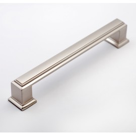 P80102MSN Slightly Brushed Matt Satin Nickel Style Kitchen Cabinet Knob Pull Closet Wood Door Knob Cabinet Door Decoration Hardware Home Decor Furniture Handle Knob Drawer Knob Cupboard Knob