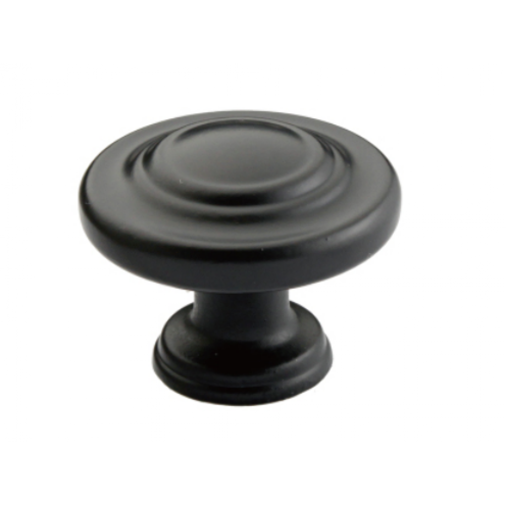 N88555/32BLK  1-1/4" Inch (32mm) Flat Black Finish Powder Coated Euro Design Modern Style Kitchen Cabinet Pull Handle Closet Wood Door Pull Handle Cabinet Door Decorative Hardware Home Decor Cabinet Furniture Pull Drawer Handle Cupboard Pull