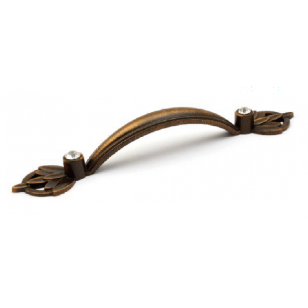  P418/96BAB 3-3/4 " inch (96mm) Beautiful Brushed Antique English Brass finish Kitchen Cabinet Pull Handle Closet Wood Door Pull handle Cabinet Door Decorative Hardware Home Decor Cabinet Furniture Pull Drawer Handle Cupboard Pull