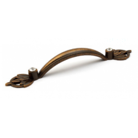  P418/96BAB 3-3/4 " inch (96mm) Beautiful Brushed Antique English Brass finish Kitchen Cabinet Pull Handle Closet Wood Door Pull handle Cabinet Door Decorative Hardware Home Decor Cabinet Furniture Pull Drawer Handle Cupboard Pull