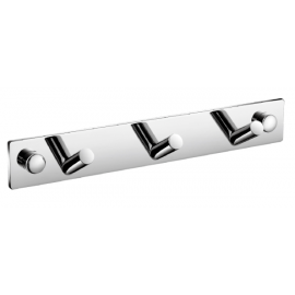  H18220.CP (2 TO 6 HOOKS) Length 5-1/2" inch (14cm) 2 Prong Brass Chrome Bath Towel Hooks Rack Coat and Robe Hook Rack Back Door Hook Rack Wall Mount BRASS MADE Bright Polished Chrome Finish High Quality Bath Hardware Home Decor Decorative