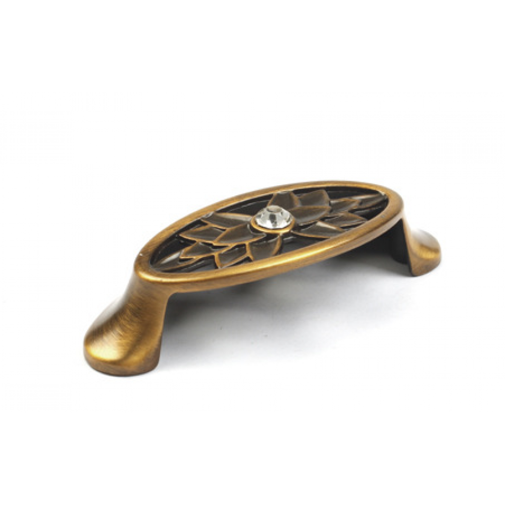 P416/64BAB 2-1/2" inch (64mm) Beautiful Brushed Antique English Brass finish Kitchen Cabinet Pull Handle Closet Wood Door Pull handle Cabinet Door Decorative Hardware Home Decor Cabinet Furniture Pull Drawer Handle Cupboard Pull