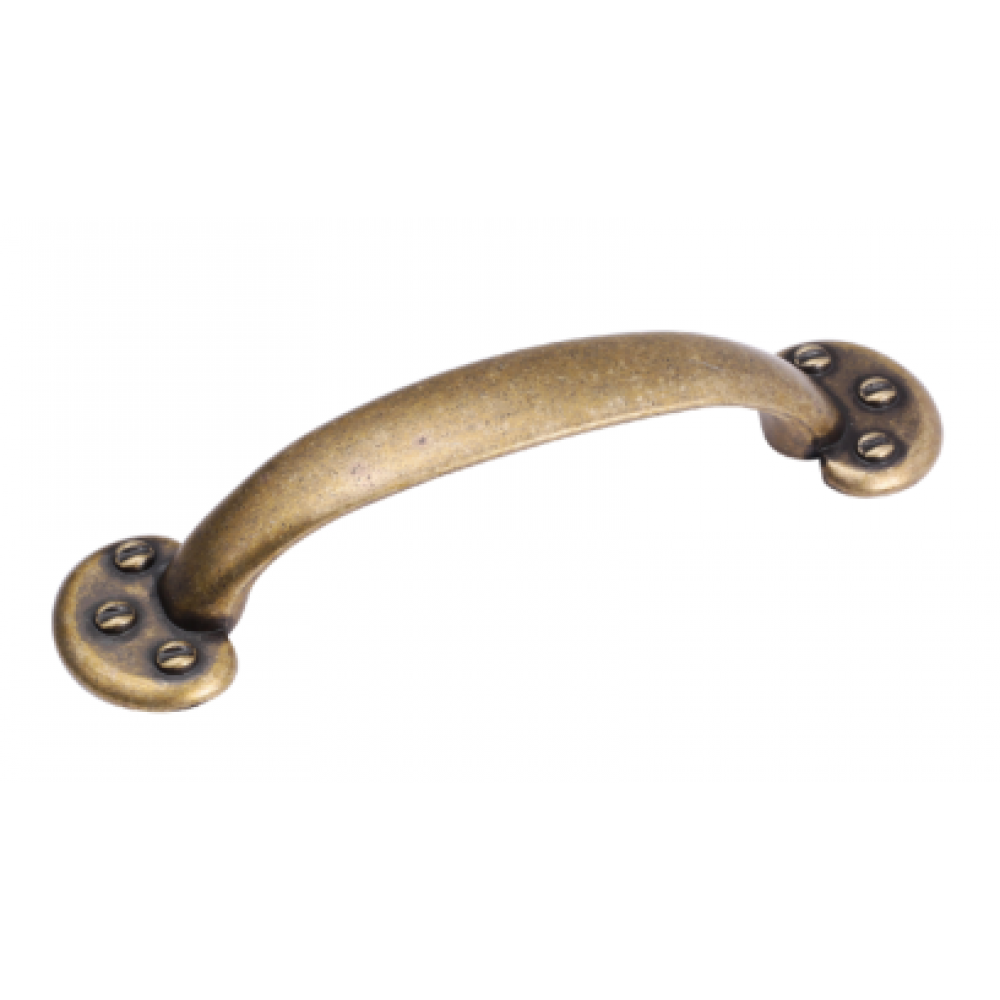  P88764/96AE 3-3/4" inch (96mm) Beautiful Vintage Antique English Brass Finish Kitchen Cabinet Pull Handle Closet Wood Door Pull handle Cabinet Door Decorative Cabinet Hardware Home Decor Furniture Pull Drawer Handle Cupboard Pull