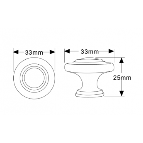  1-1/4" inch (32mm)N88555/32SN Slightly Brushed Satin Nickel style Kitchen Cabinet Knob pull Closet Wood Door Knob Cabinet Door Decoration Hardware Home Decor Furniture Handle Knob Drawer Knob Cupboard Knob