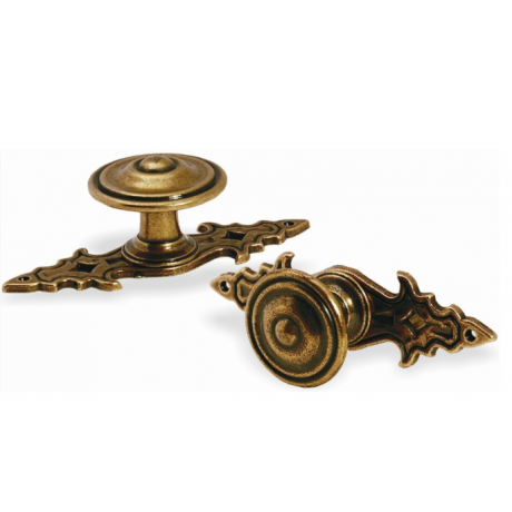  N88152/34AE 1-3/8" inch (34mm) Beautiful Vintage Antique English Brass Finish Kitchen Cabinet Pull Handle Closet Wood Door Pull handle Cabinet Door Decorative Hardware Home Decor Cabinet Furniture Pull Drawer Handle Cupboard Pull