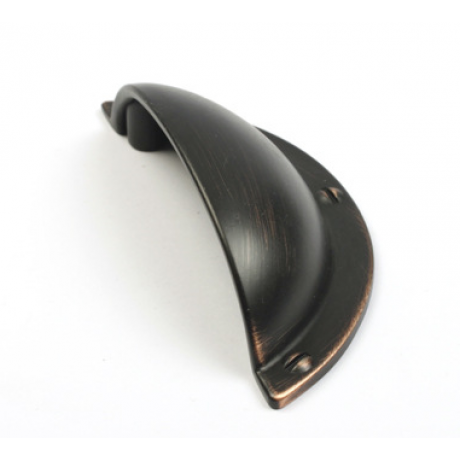  P88407/64ORB 2-1/2" inch (64mm) Beautiful Vintage Oil Rubbed Bronze Finish ORB Kitchen Cabinet Pull Handle Closet Wood Door Pull handle Cabinet Door Decorative Hardware Home Decor Cabinet Furniture Pull Drawer Handle Cupboard Pull